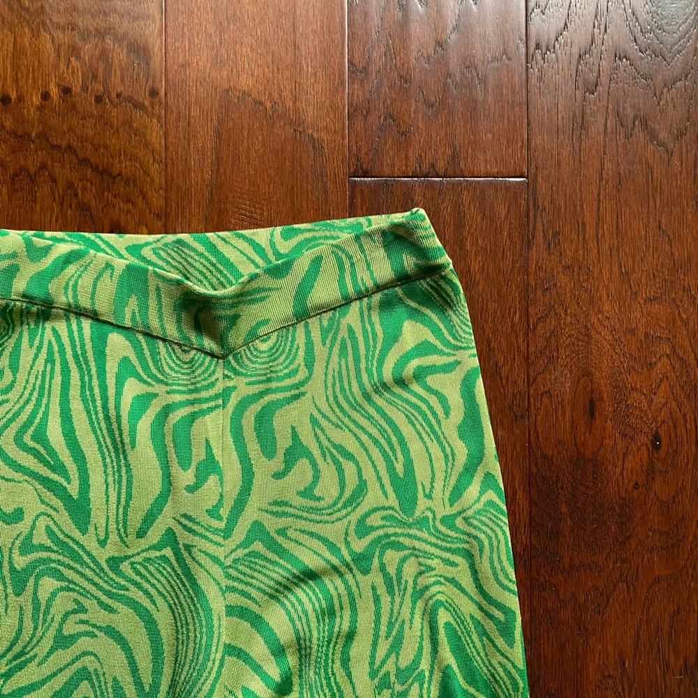Viral Best-Selling Exclusive Paloma Wool Swirl Claudia Pants in Green
